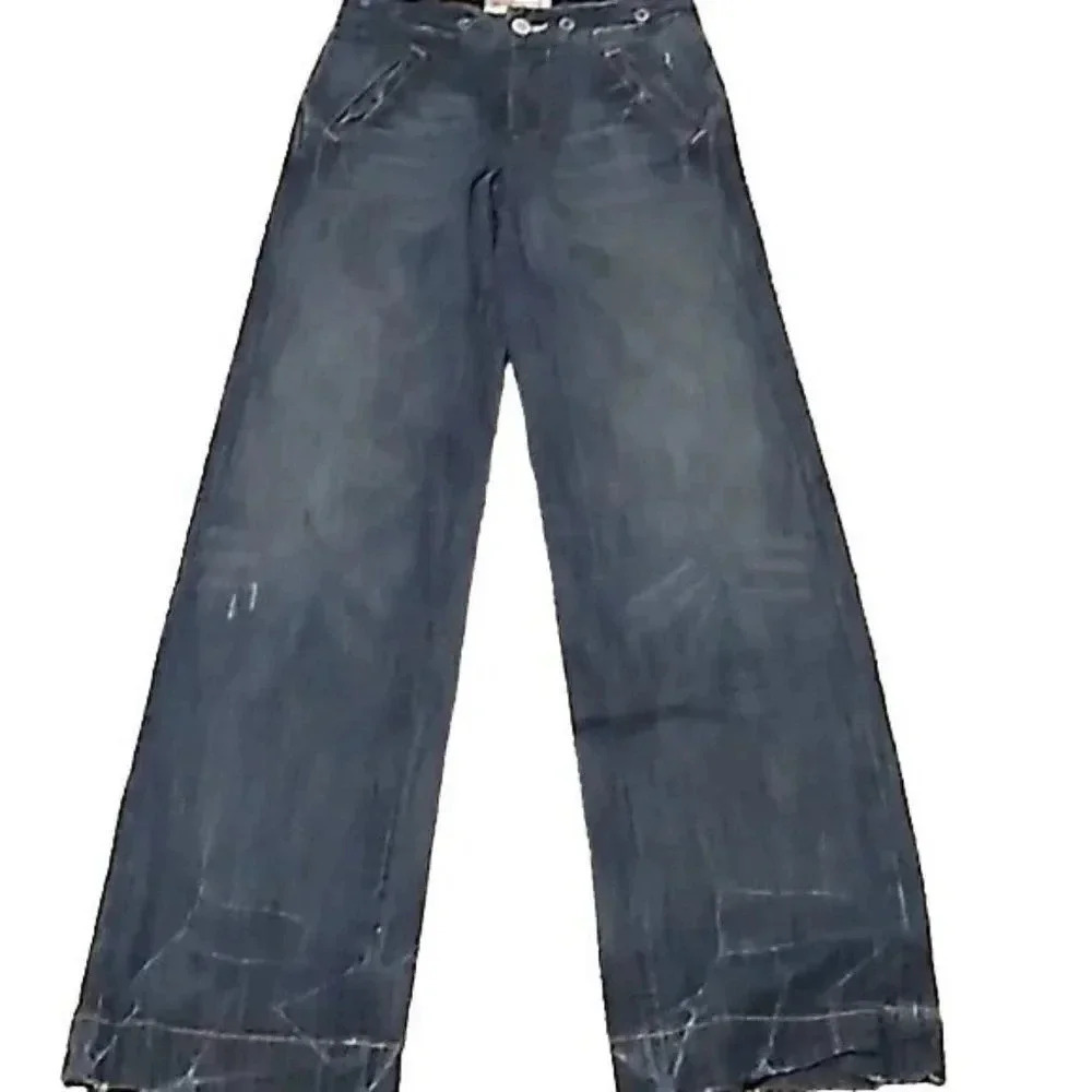 True Religion High Waist Mandy Wide Leg Jeans